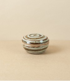 Jack Welbourne Lidded Jar, Mini, Ash Stripe