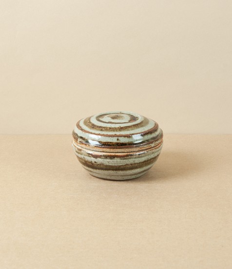 Jack Welbourne Lidded Jar, Mini, Ash Stripe