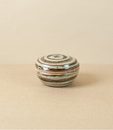 Jack Welbourne Lidded Jar, Mini, Ash Stripe