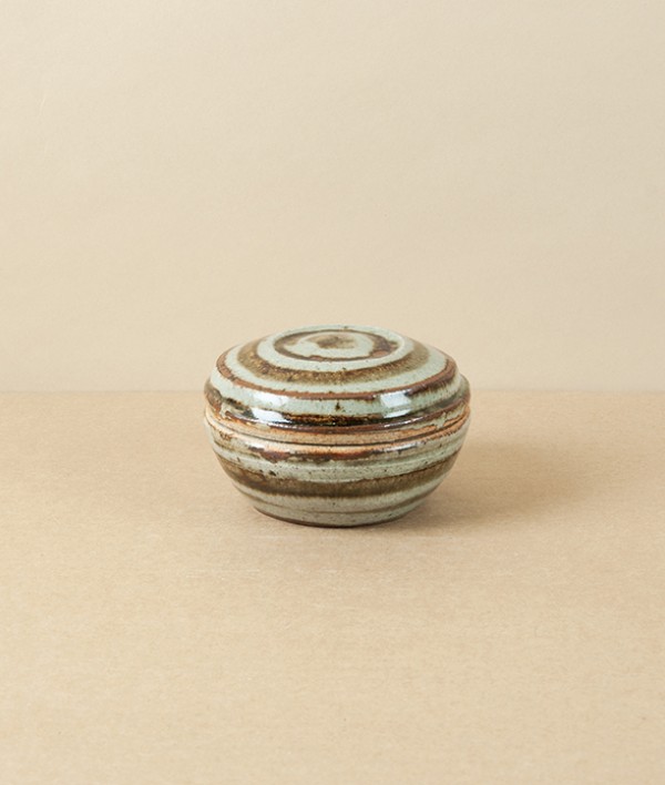 Jack Welbourne Lidded Jar, Mini, Ash Stripe