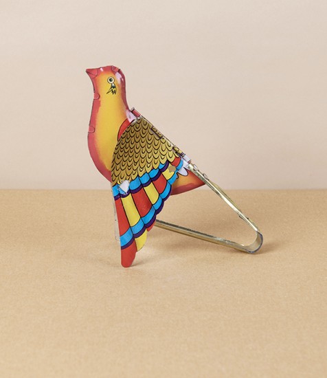 Indian ‘Whistling Bird’ Tin Toy, Sunburst