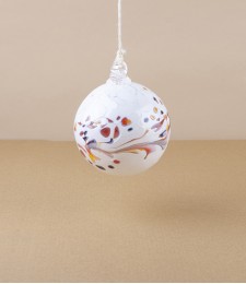Mouth-Blown Glass Individually Unique 'Winter' Bauble