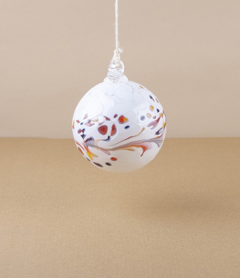 Mouth-Blown Glass Individually Unique 'Winter' Bauble