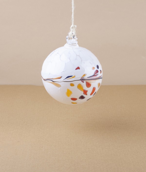 Mouth-Blown Glass Individually Unique 'Winter' Bauble