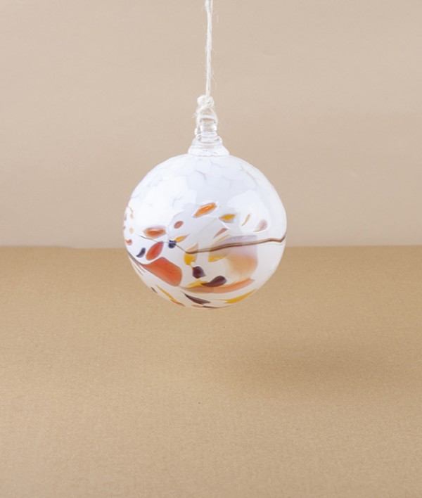 Mouth-Blown Glass Individually Unique 'Winter' Bauble