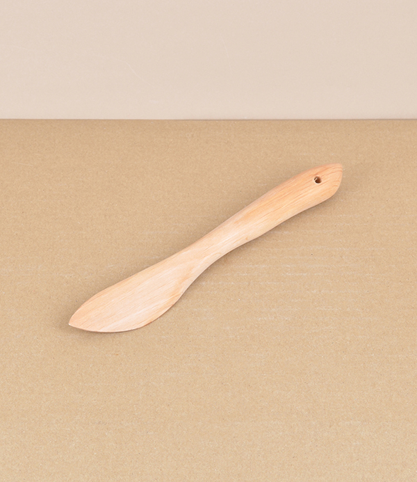 Finnish hand made butter knife, alder wood