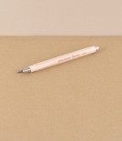 Wooden shaft mechanical clutch pencil