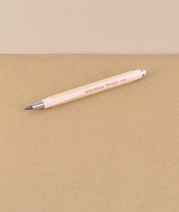 Wooden shaft mechanical clutch pencil