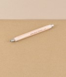 Wooden shaft mechanical clutch pencil