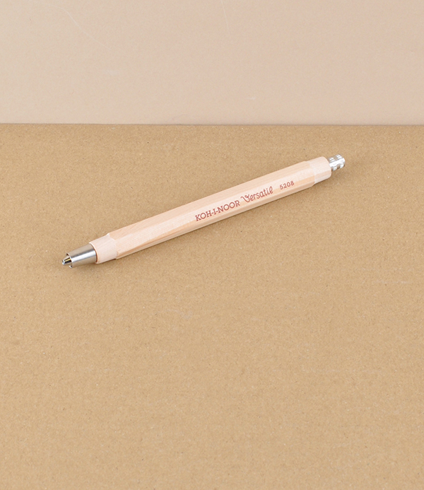 Wooden shaft mechanical clutch pencil