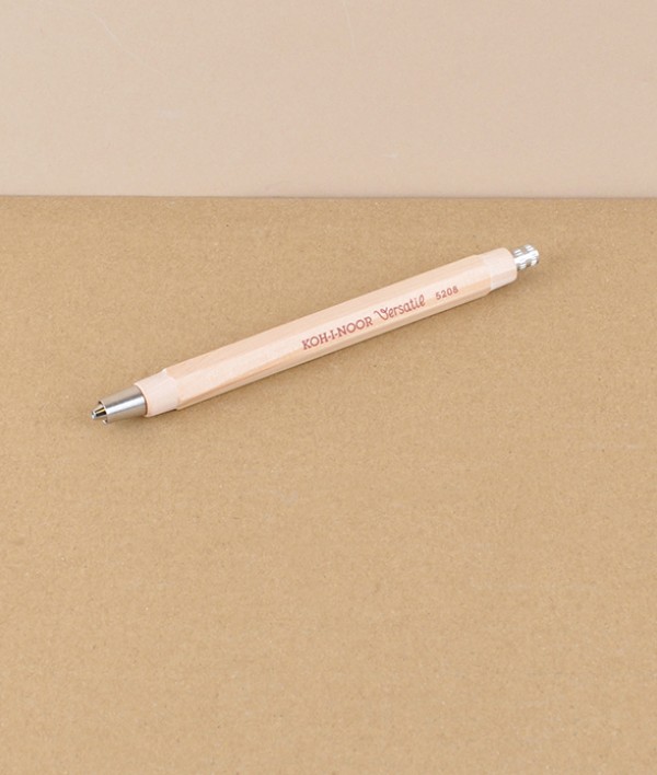Wooden shaft mechanical clutch pencil