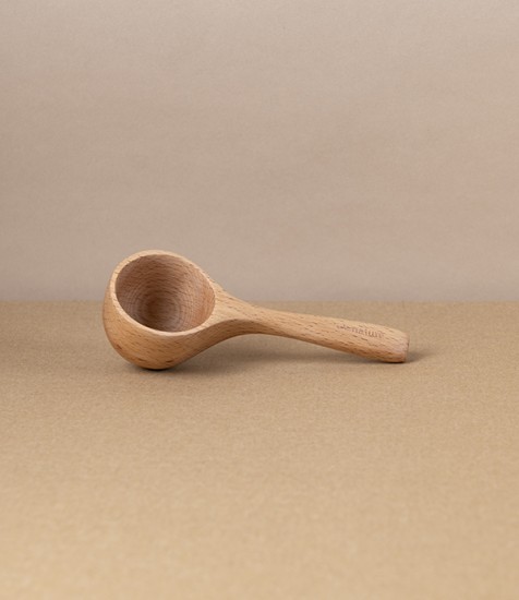 Japanese Hand Carved Coffee Measure, Beech
