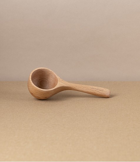 Japanese Hand Carved Coffee Measure, Beech