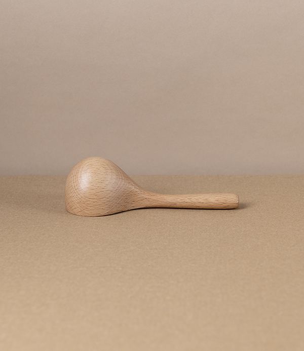 Japanese Hand Carved Coffee Measure, Beech
