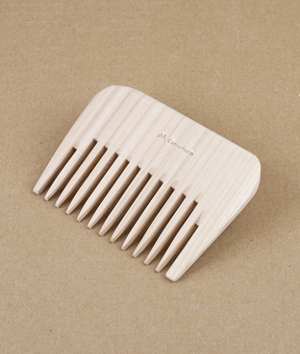 Groetsch Wooden Curl Comb, 10cm, Maple Wood