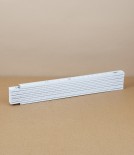 Hornbeam Folding Rule, White, 2m