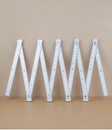 Hornbeam Folding Rule, White, 2m