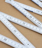 Hornbeam Folding Rule, White, 2m