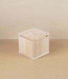 Dado Natural Salt Cellar, Beechwood