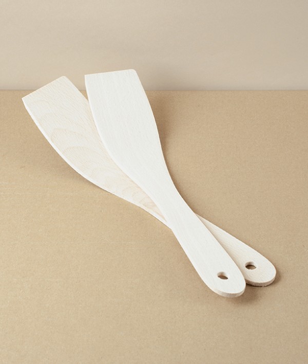 Beech Wood Spatulas, Set of 2