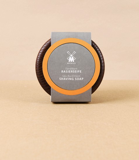 Mühle Steamed Ash Shaving Cup & Sea Buckthorn Soap