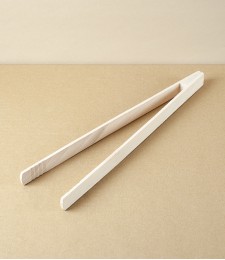 Barbecue Tongs, 32cm, Beech Wood 