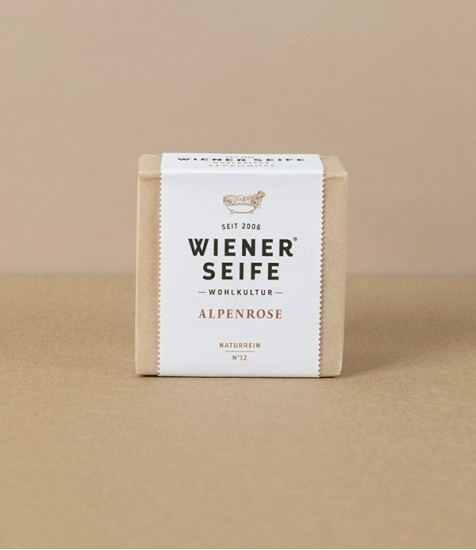 Viennese Natural Soap N°12, Alpine Rose & Edelweiss