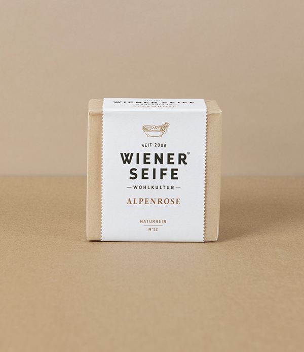 Viennese Natural Soap N°12, Alpine Rose & Edelweiss