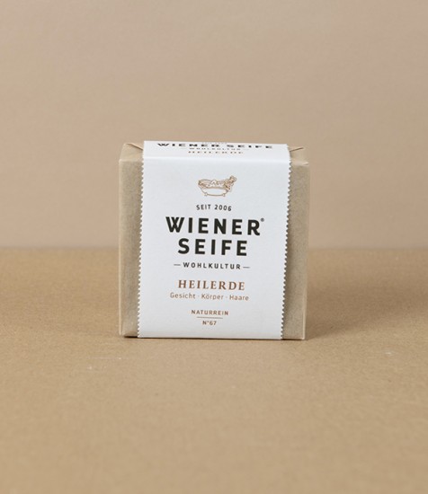 Viennese Natural Soap N°67, Healing Earth Clay