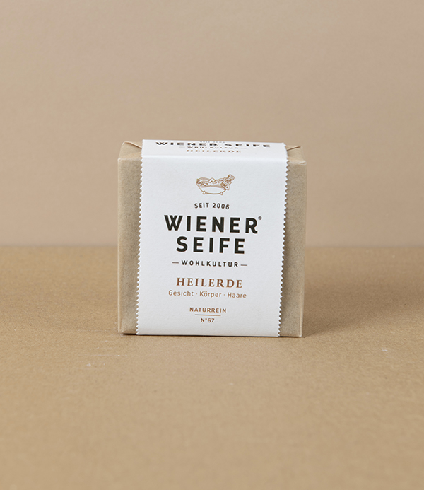 Viennese Natural Soap N°67, Healing Earth Clay