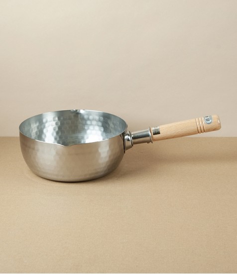 Yukihira Hammered Saucepan, Stainless Steel, 18cm
