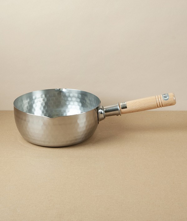 Yukihira Hammered Saucepan, Stainless Steel, 18cm
