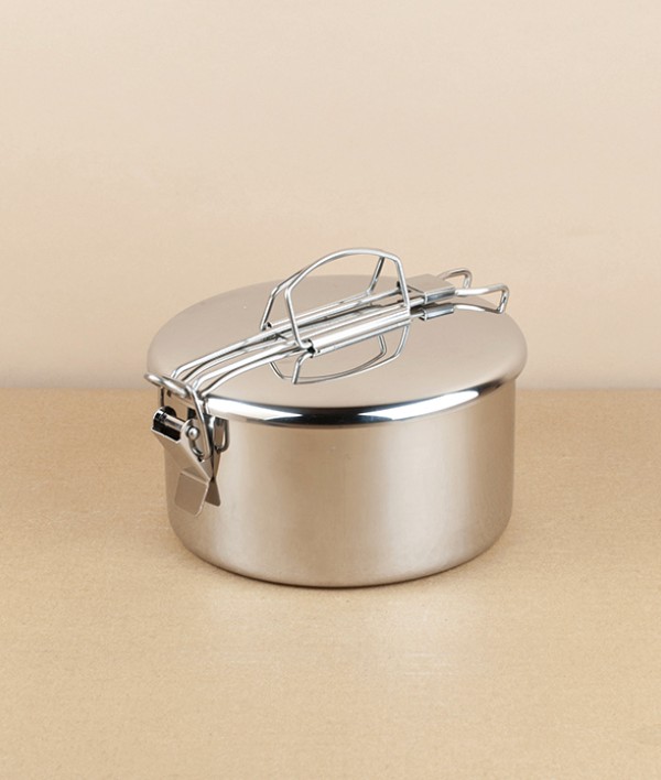 Lunch pot with internal tray and carry handle