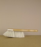 Dust brush, waxed beech and goat hair