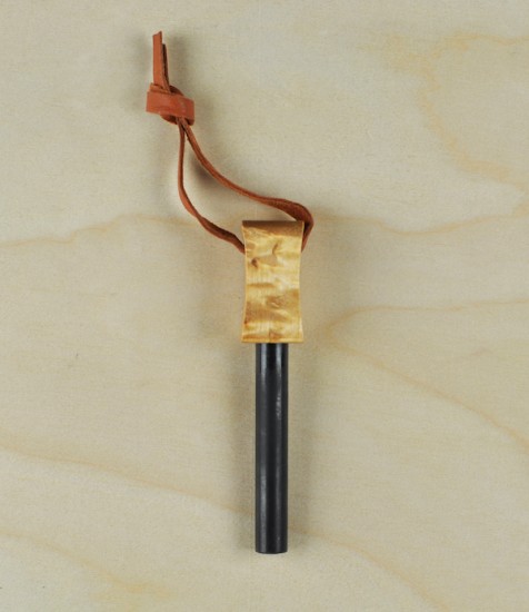 Swedish fire-steel, curly birch