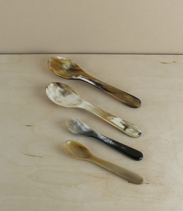 Hand made horn child's or breakfast spoon