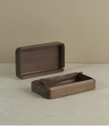 Kakudo Japanese walnut butter case & spreader 