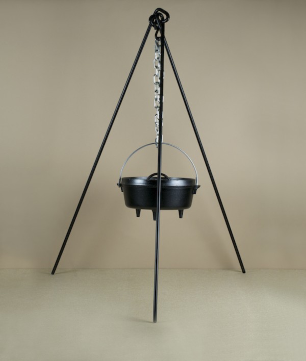 Steel Tripod for Campfire Cooking