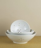 Stoneware berry bowls