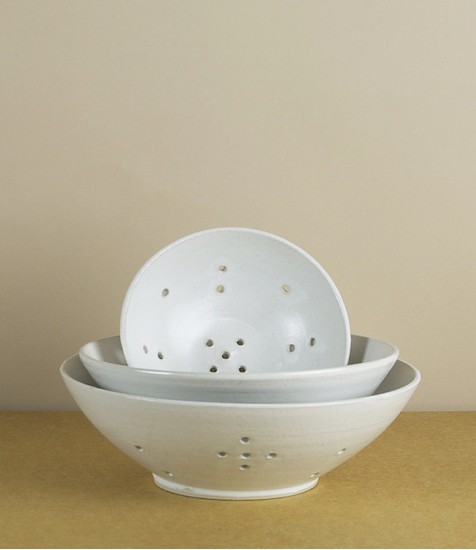 Stoneware berry bowls