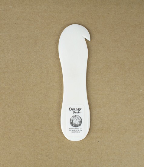 Hand made bone orange peeler