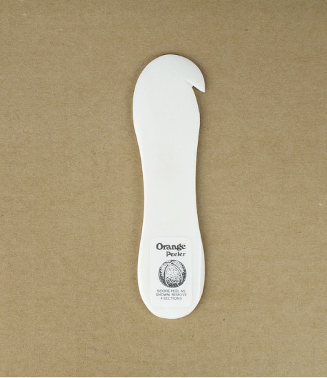 Hand made bone orange peeler