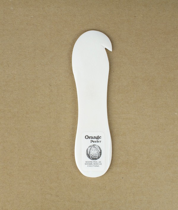 Hand made bone orange peeler