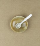 Hand made horn salt or spice servers