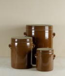 Stoneware storage vessels