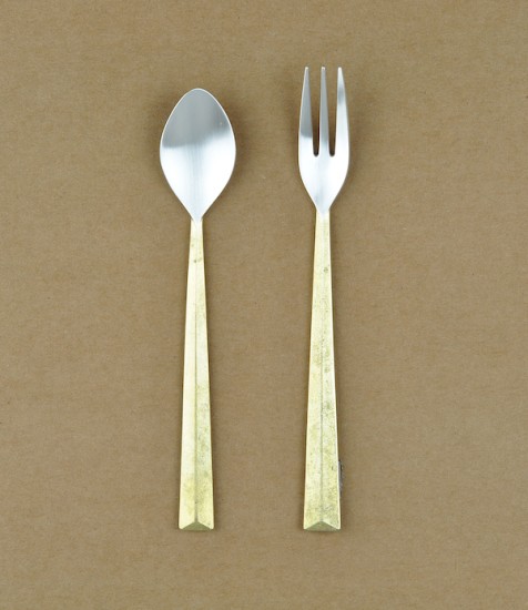 Ihada brass and silver spoon M (140mm x 25mm)