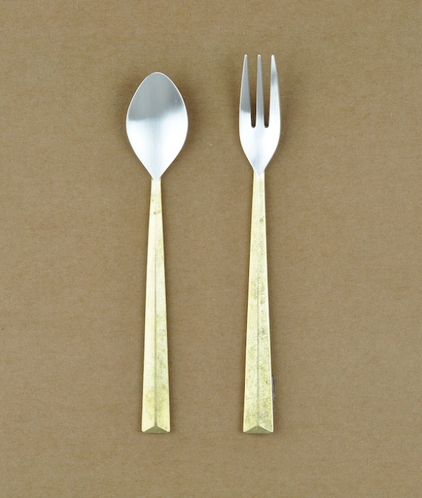Ihada brass and silver cutlery