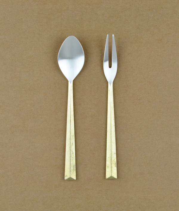 Ihada brass and silver cutlery