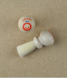 Baby paint brush, beech wood & bristle