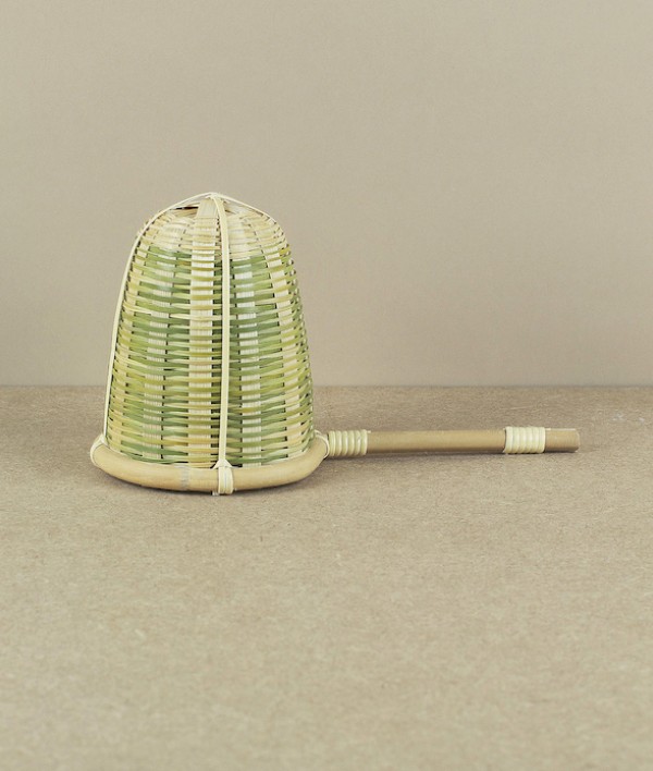 Large bamboo Japanese tea strainer